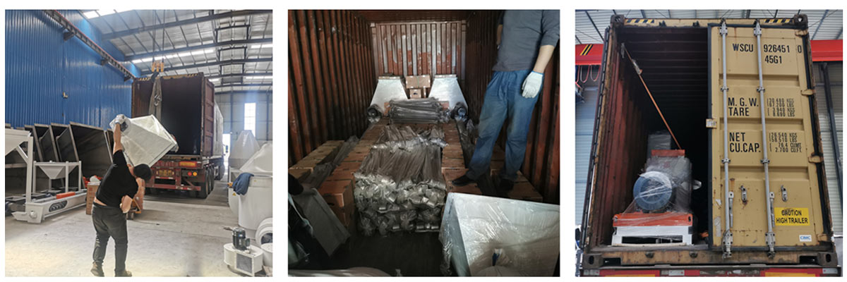 2套SZLH320顆粒機，料倉，輸送機和配件已發送到烏茲別克斯坦